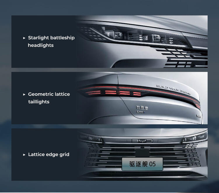 BYD Destroyer 05 2023 DM-I Champions 120KM Flagship Byd Quzhujian Low Price Ev Hybrid Electricity Battery With Petrol