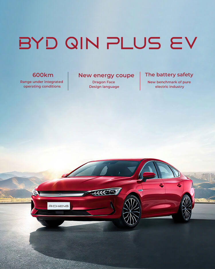 500KM BYD Qin Plus EV Electric Car For Adults Fast 0.5H 0