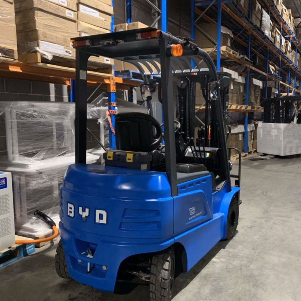 New Arrival Electric BYD 4-wheel Lithium Battery Forklift Electric New Fork Truck for sale